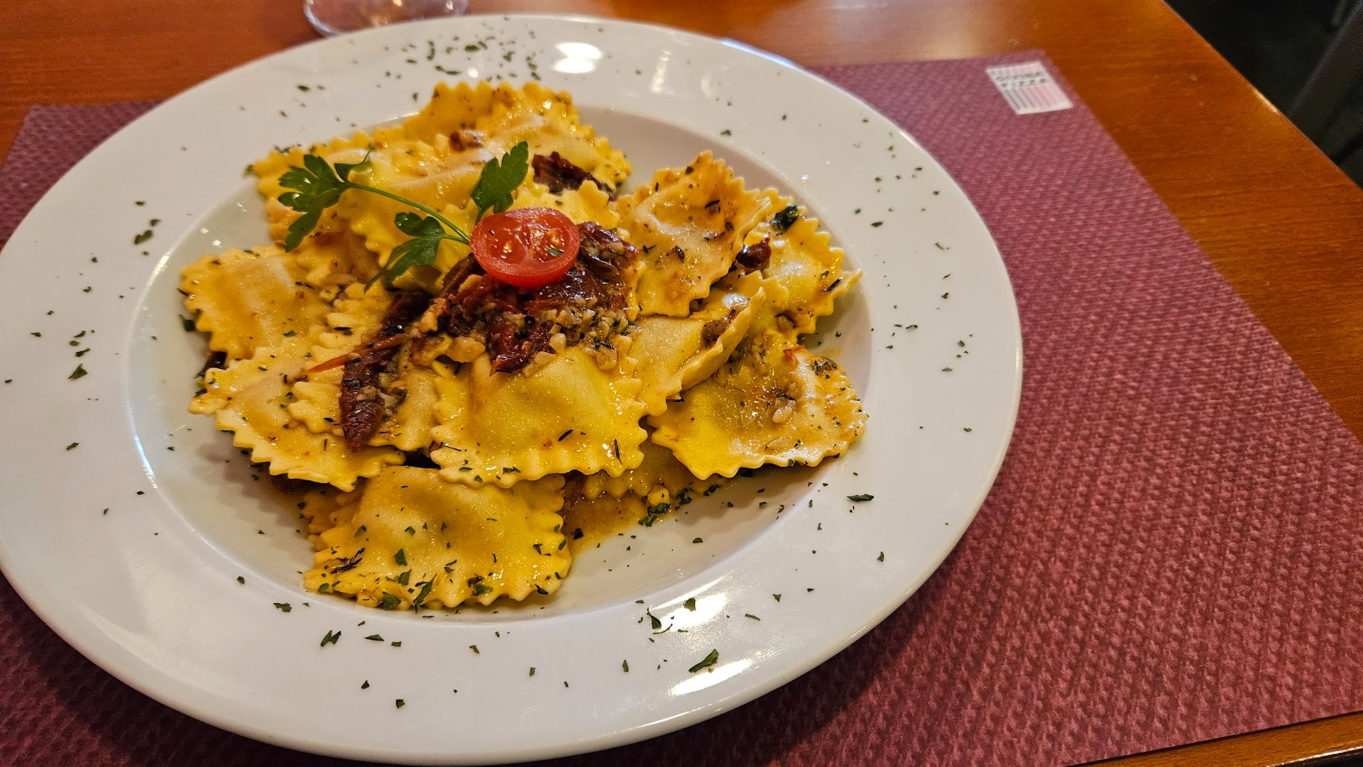 Ravioli con Vitello e Verdure